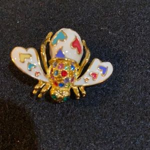 Joan Rivers Heart Bee Pin
